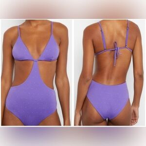 Onia Rose Rhinestone One
Piece Swimsuit